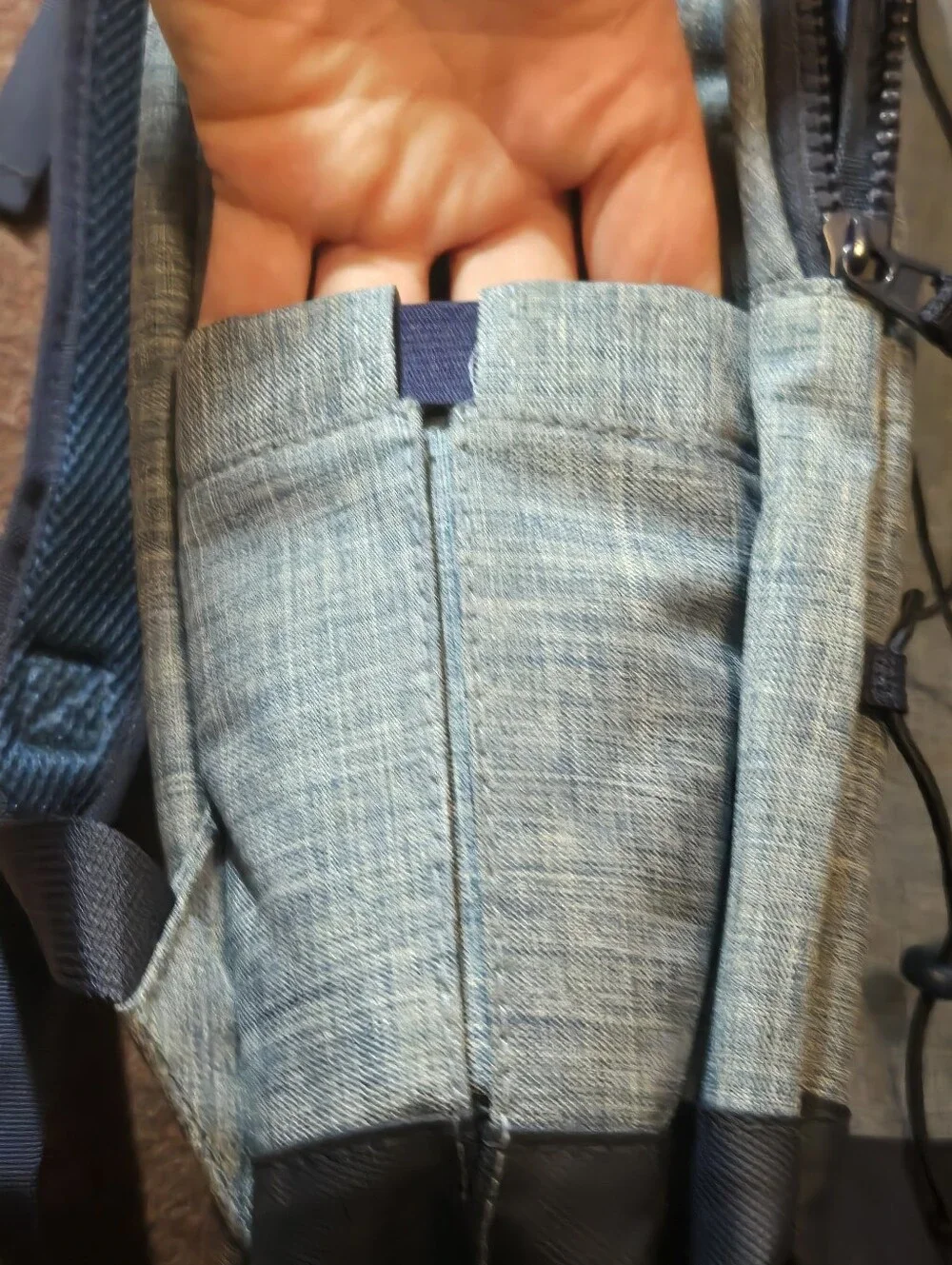 New! Belle Russo Insulated Backpack 18.75in Lught Blue Bottle Opener